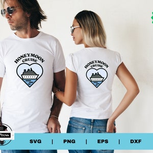 Love Afloat: Honeymoon Cruise SVG | Cruising Trip Designs - Cruise Vacation Tshirt SVG  | Instant Download