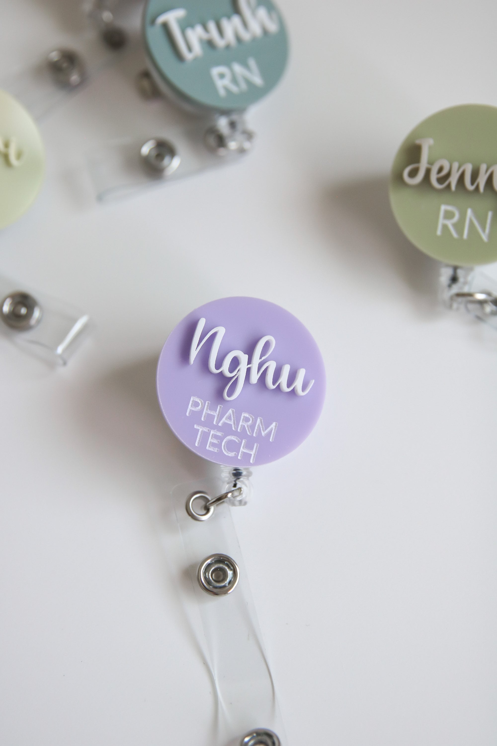 Personalized Badge Reel For Nurse Badge Reel Customized Nurse Badge Reel Retractible Alligator Clip Cute Badge Reel ID Holder Nurse Badge