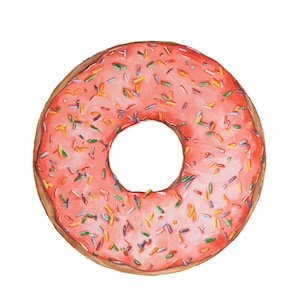 Hand Drawn Colored Pencil Doughnut Print