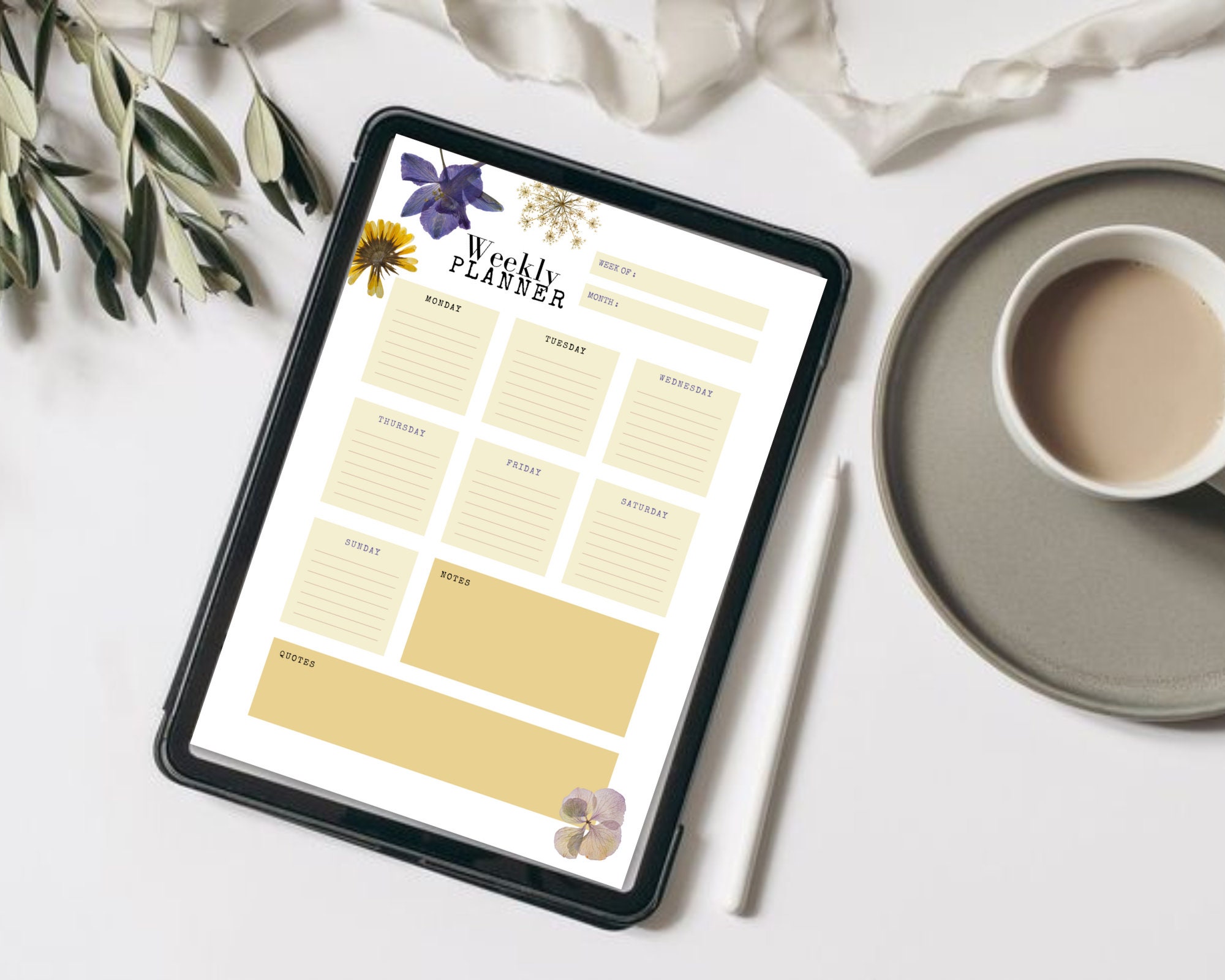 Cute Minimalist Weekly Planner, Printable to Do List Weekly Schedule ...