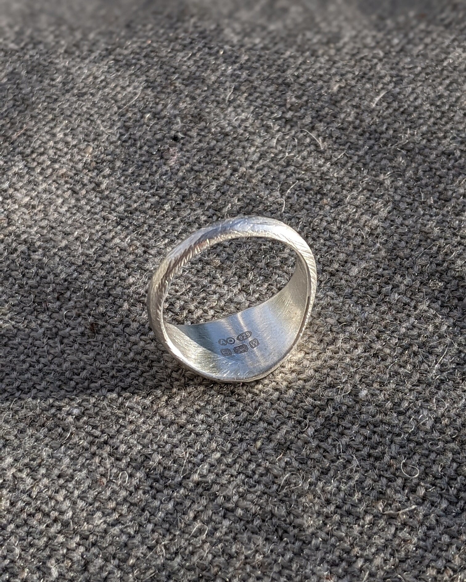 Nomia Spiral Signet Ring in Sterling Silver