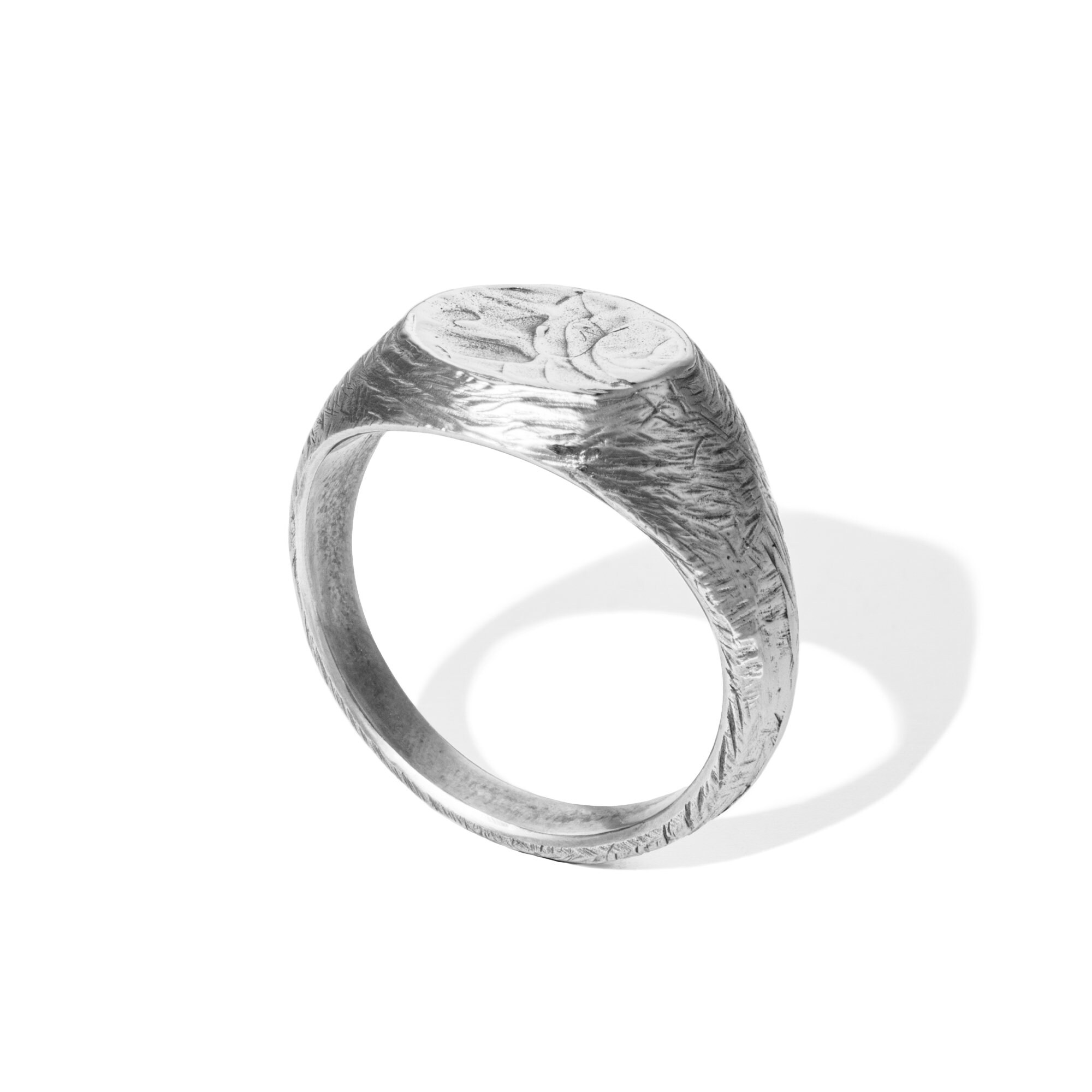 Nomia Spiral Signet Ring in Sterling Silver main image 1