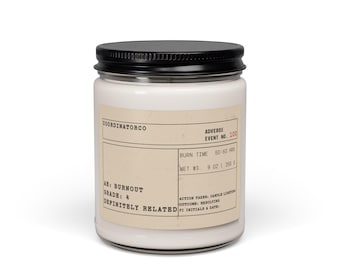 Clinical Research AE Burnout Scented Soy Candle, 9oz, Research Gifts, Research Nurse, Clinical Trials, Research Coordinator gifts