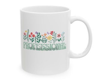 Clinical Research Professional Mug, Floral Design, 11oz Ceramic