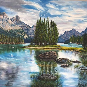 Landscape, Original Oil Painting, Art Work, Oil on Canvas