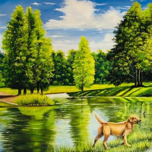 Nature, Original Oil Painting, Art Work, Realism, Oil on Canvas, Art Design