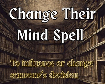 Change Their Mind Spell - Influence another's decision, Hoodoo Candle, Ritual Candle, Powerful Candle Magic
