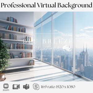 City Background for Zoom, Teams, Skype, and Google Meet | Backdrop for Video Calls