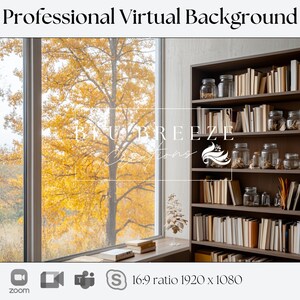 Fall Virtual Background | Compatible with Zoom, Teams, WebEx, Skype, Google Meet | Stunning Backdrop for Video Calls