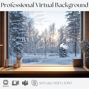 Peaceful Winter Sunrise Virtual Background for Video Calls  Zoom Teams WebEx Skype Google Meet Compatible  Stunning Backdrop