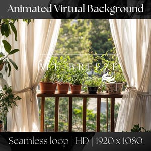 Zoom Animated Virtual Background | Compatible with Zoom, Google Meet, & More | Seamless Looping Background | Video Background