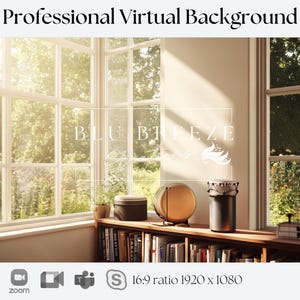 Virtuell bakgrund med musiktema | Kompatibel med Zoom, Teams, WebEx, Skype, Google Meet | Fantastisk bakgrund för videosamtal