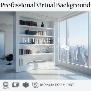 City Background for Zoom, Teams, Skype, and Google Meet | Backdrop for Video Calls