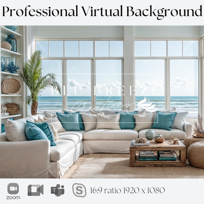 Summer Office Background - Etsy