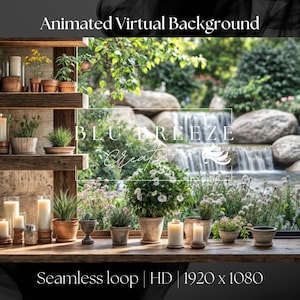 Zoom Animated Virtual Background | Compatible with Zoom, Google Meet, & More | Seamless Looping Background | Video Background