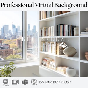 City Background for Zoom, Teams, Skype, and Google Meet | Backdrop for Video Calls
