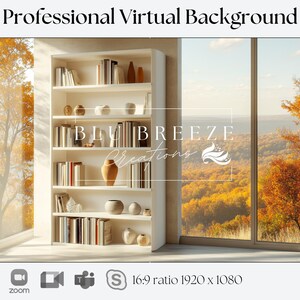 Fall Virtual Background | Compatible with Zoom, Teams, WebEx, Skype, Google Meet | Stunning Backdrop for Video Calls
