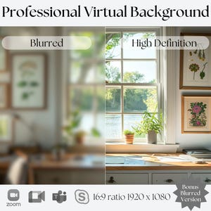 Virtual Background | Compatible with Zoom, Teams, WebEx, Skype, Google Meet | Stunning Backdrop for Video Calls