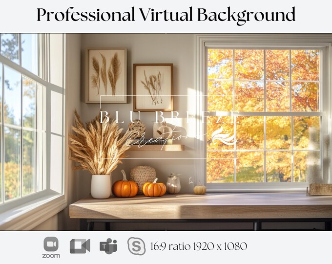 Webex Virtual Background Fall Fall Virtual Background Compatible With Zoom, Teams, Webex, Skype ...