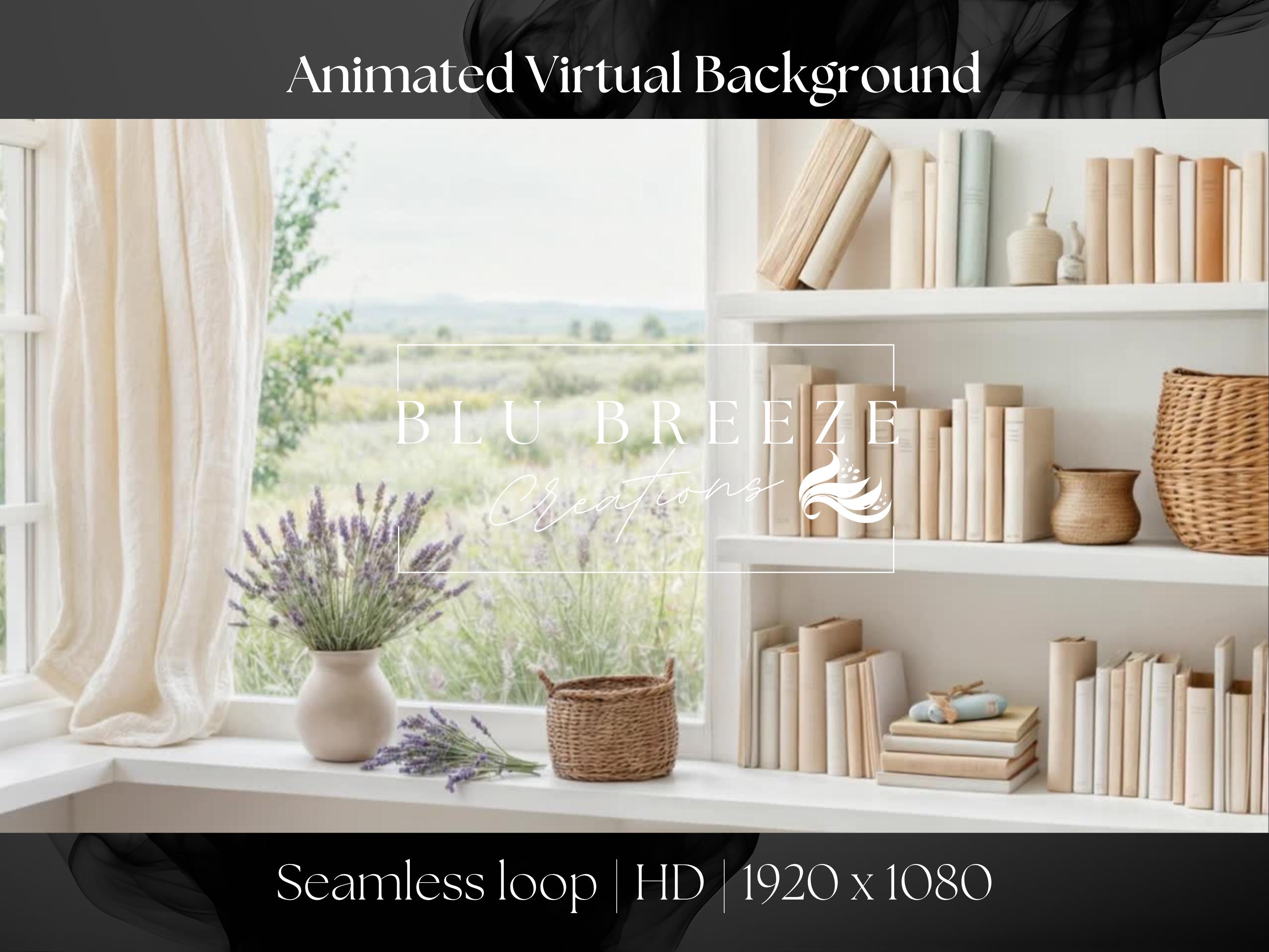 Spring Virtual Background Zoom | Bright Home Office Window View ...