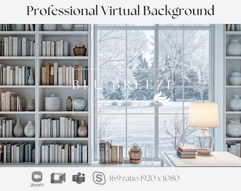 Winter Virtual Background for Video Calls  Zoom Teams WebEx Skype Google Meet Compatible  Stunning Backdrop