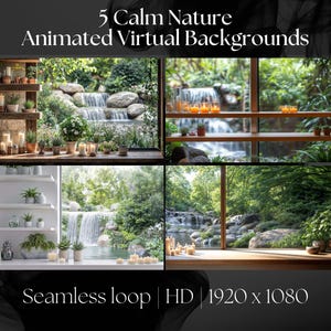 5 fondos virtuales animados de naturaleza tranquila para Zoom, Google Meet y Teams