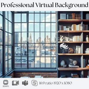 City Background for Zoom, Teams, Skype, and Google Meet | Backdrop for Video Calls