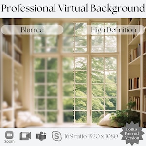 Virtual Background | Compatible with Zoom, Teams, WebEx, Skype, Google Meet | Stunning Backdrop for Video Calls