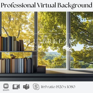 Early Fall Virtual Background | Compatible with Zoom, Teams, WebEx, Skype, Google Meet | Stunning Backdrop for Video Calls