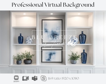 Virtual Background for Video Calls - Clean Warm Lighting for Zoom Google Meet Microsoft Teams Webex Skype