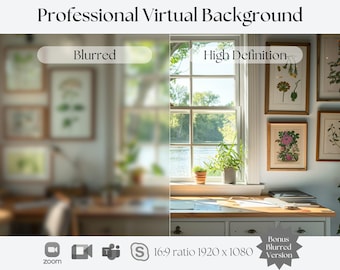 Virtual Background | Compatible with Zoom, Teams, WebEx, Skype, Google Meet | Stunning Backdrop for Video Calls