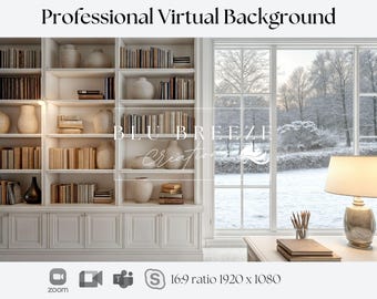 Winter Virtual Background for Video Calls - Zoom Teams Webex Skype ...