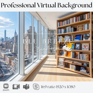 City Background for Zoom, Teams, Skype, and Google Meet | Backdrop for Video Calls