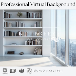 City Background for Zoom, Teams, Skype, and Google Meet | Backdrop for Video Calls