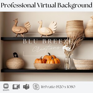 Fall Virtual Background | Compatible with Zoom, Teams, WebEx, Skype, Google Meet | Stunning Backdrop for Video Calls