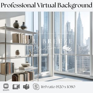 City Background for Zoom, Teams, Skype, and Google Meet | Backdrop for Video Calls