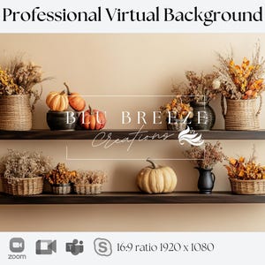 Fall Virtual Background | Compatible with Zoom, Teams, WebEx, Skype, Google Meet | Stunning Backdrop for Video Calls