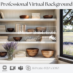 Frühling Bauernhaus Hintergrund für Home Office | Zoom Teams WebEx skype google erfüllen | Video Call Hintergrund