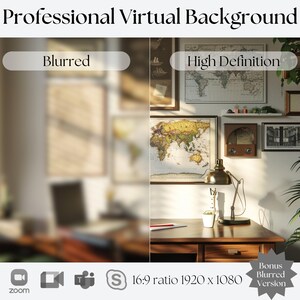 Virtual Background | Compatible with Zoom, Teams, WebEx, Skype, Google Meet | Stunning Backdrop for Video Calls