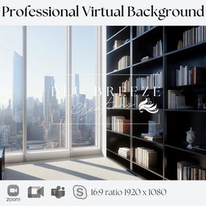 City Background for Video Calls  Zoom Teams Facebook Skype Google Meet  Video Call Backdrop