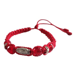 Virgen mary Red Protection Virgen de Guadalupe bracelet