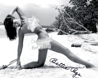 Bettie Page 02 - Autographed Celebrity Reprint