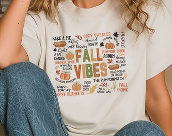 Retro Fall Vibes PNG - Herbst Shirt Design (Digitaler Download)