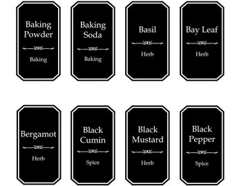 344 Minimalist Print and Cut Pantry Labels, SVG Vorratsbehälteretiketten, PNG Pantry Labels