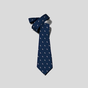 08x150cm, Navy Blue CRANE Necktie 100% Mulberry Silk, Luxury Tie Silk Fabric, Silk Tie, Gift for Men, Silk Mens Tie