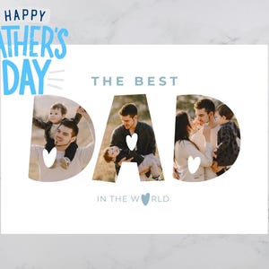 Biglietto personalizzato per la festa del papà, biglietto per il miglior papà, biglietto personalizzato per papà, biglietto per papà, biglietto personalizzato per papà, regalo per papà, regalo per lui