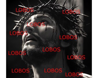 Imagen tridimensional en escala de grises de alta resolución de Jesús