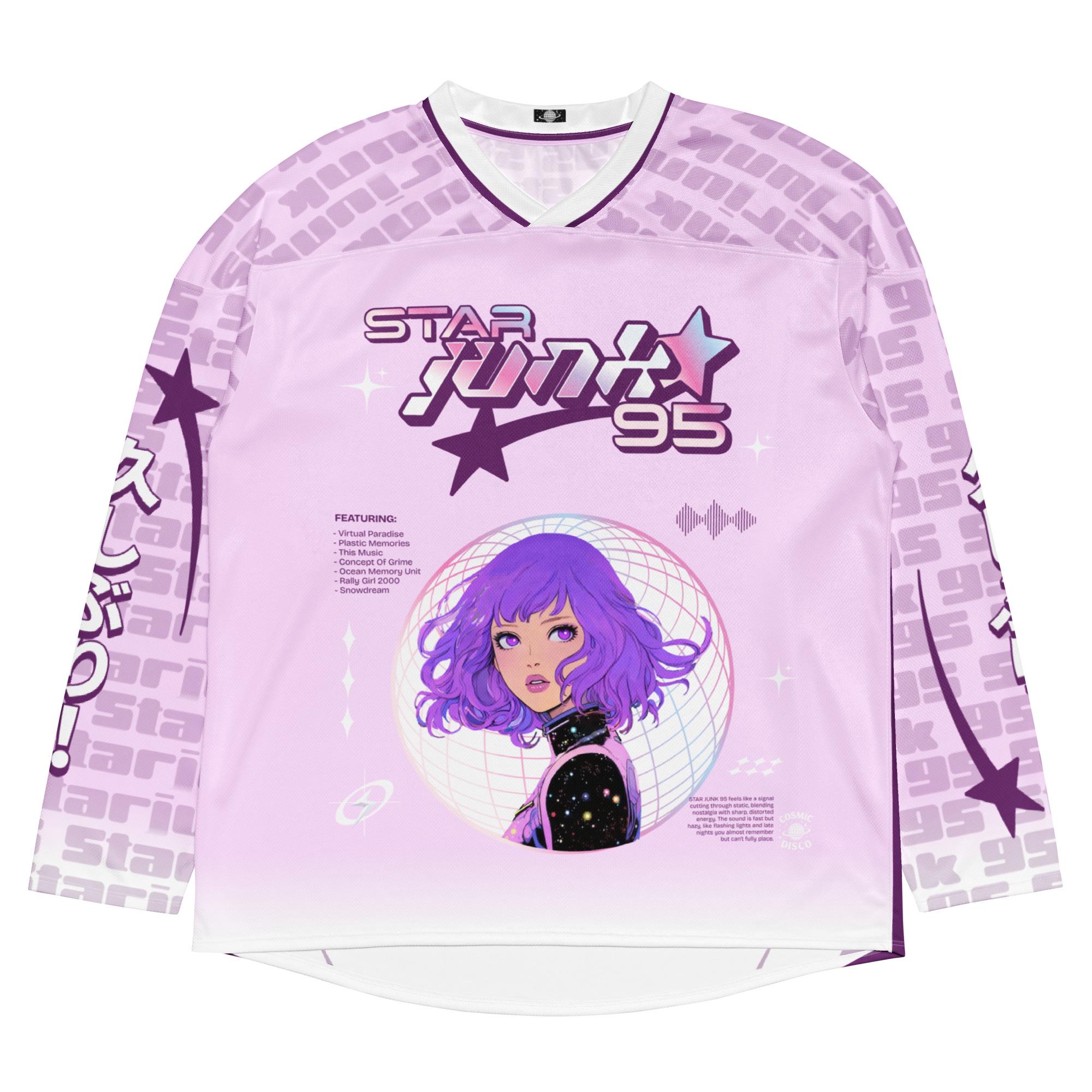 STARJUNK 95 Inspired Rave Jersey – Y2k Cosmic Disco Hockey Shirt