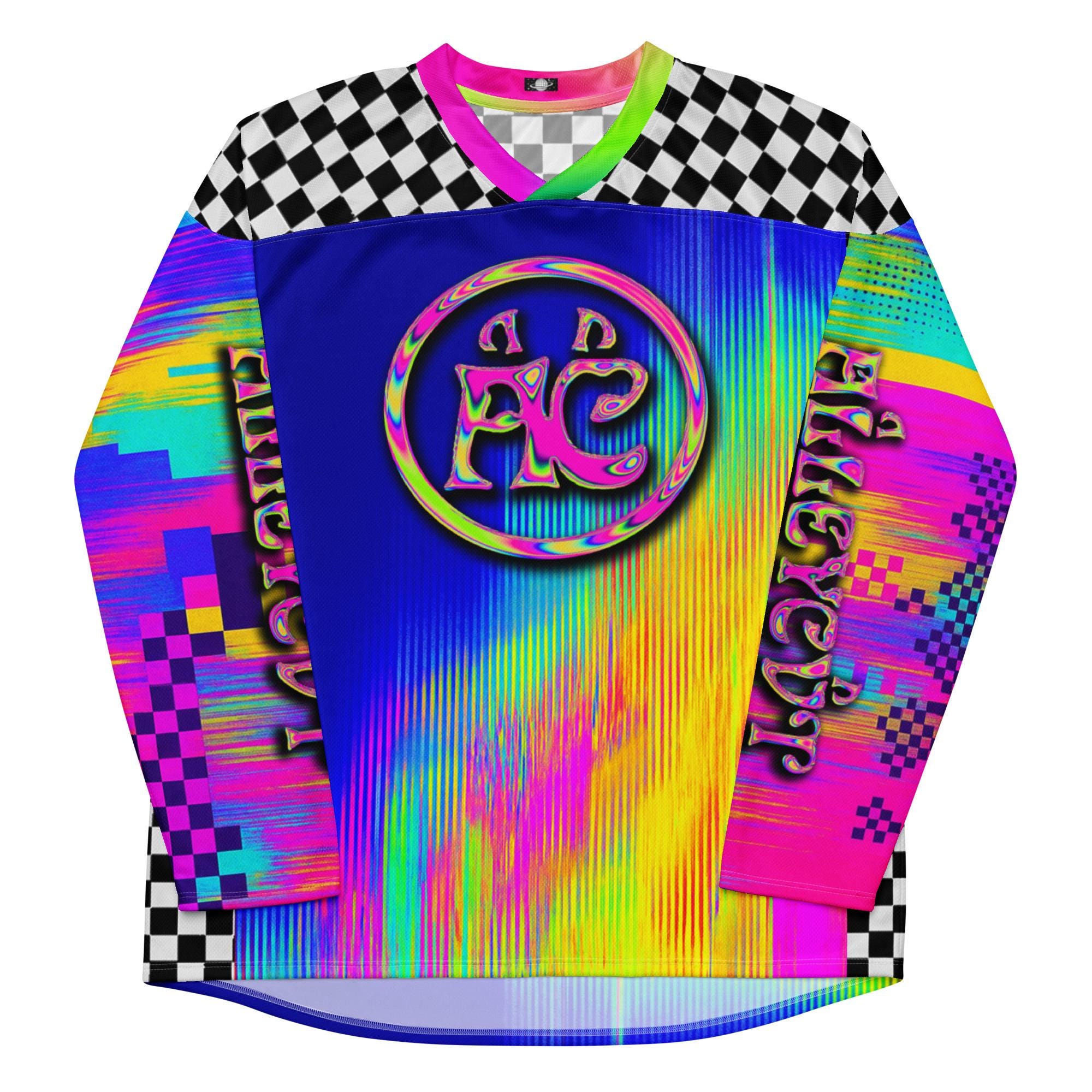ALLEYCVT Inspired Rave Jersey, Psychedelic Festival Outfit, Comfy ...