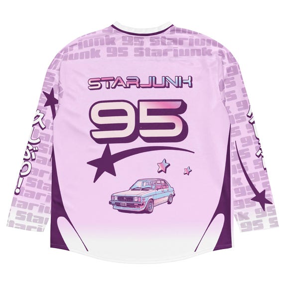 STARJUNK 95 Inspired Rave Jersey – Y2k Cosmic Disco Hockey Shirt